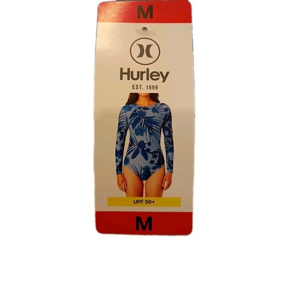 New Hurley Tango One Piece Swimsuit Size Medium Tropical Print - Picture 1 of 3